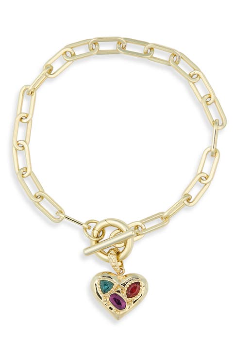 Penny Heart Chain Bracelet