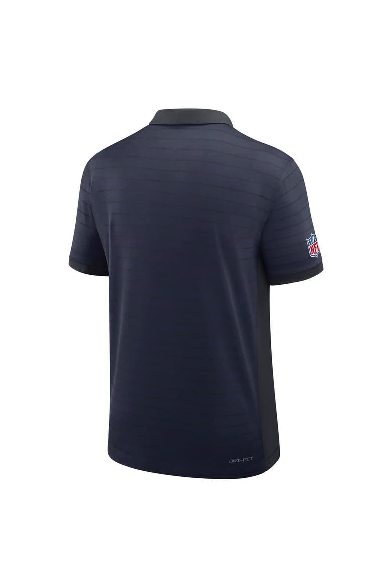 Men's Nike Navy Dallas Cowboys Sideline Victory Stripe Performance Polo, Alternate, color, Navy