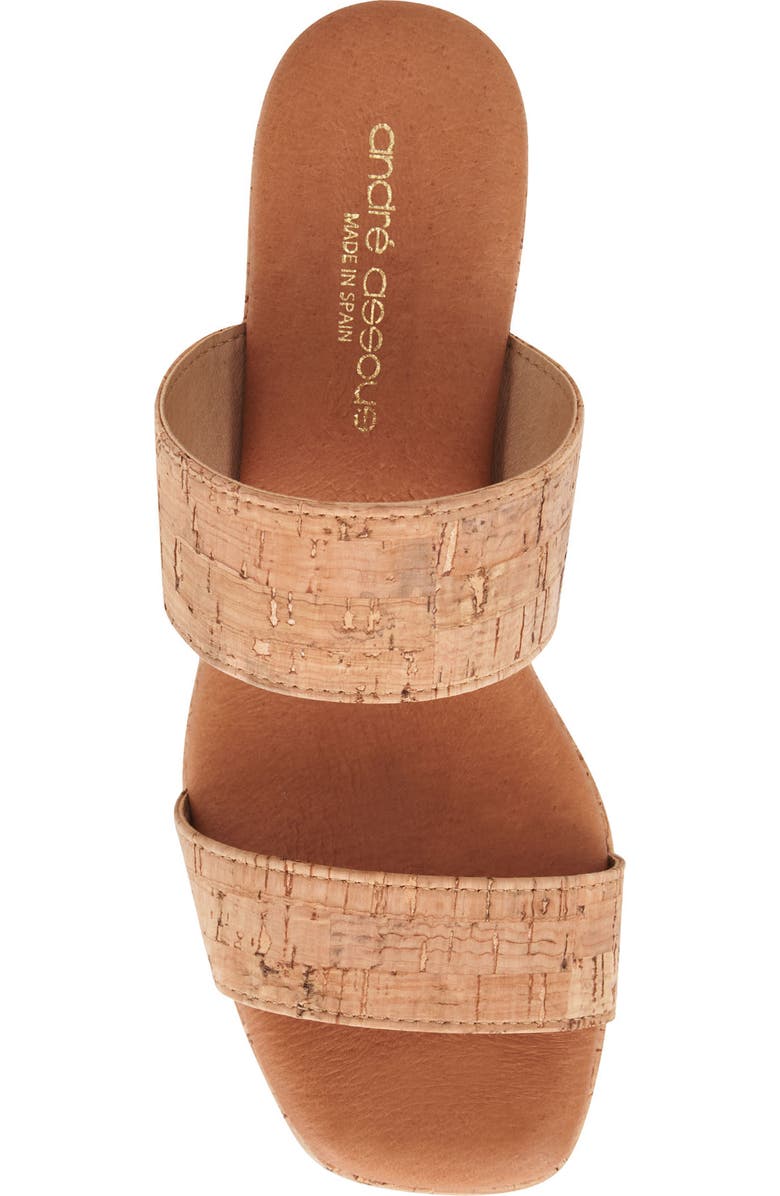 André Assous Cairo Platform Sandal, Alternate, color, Natural