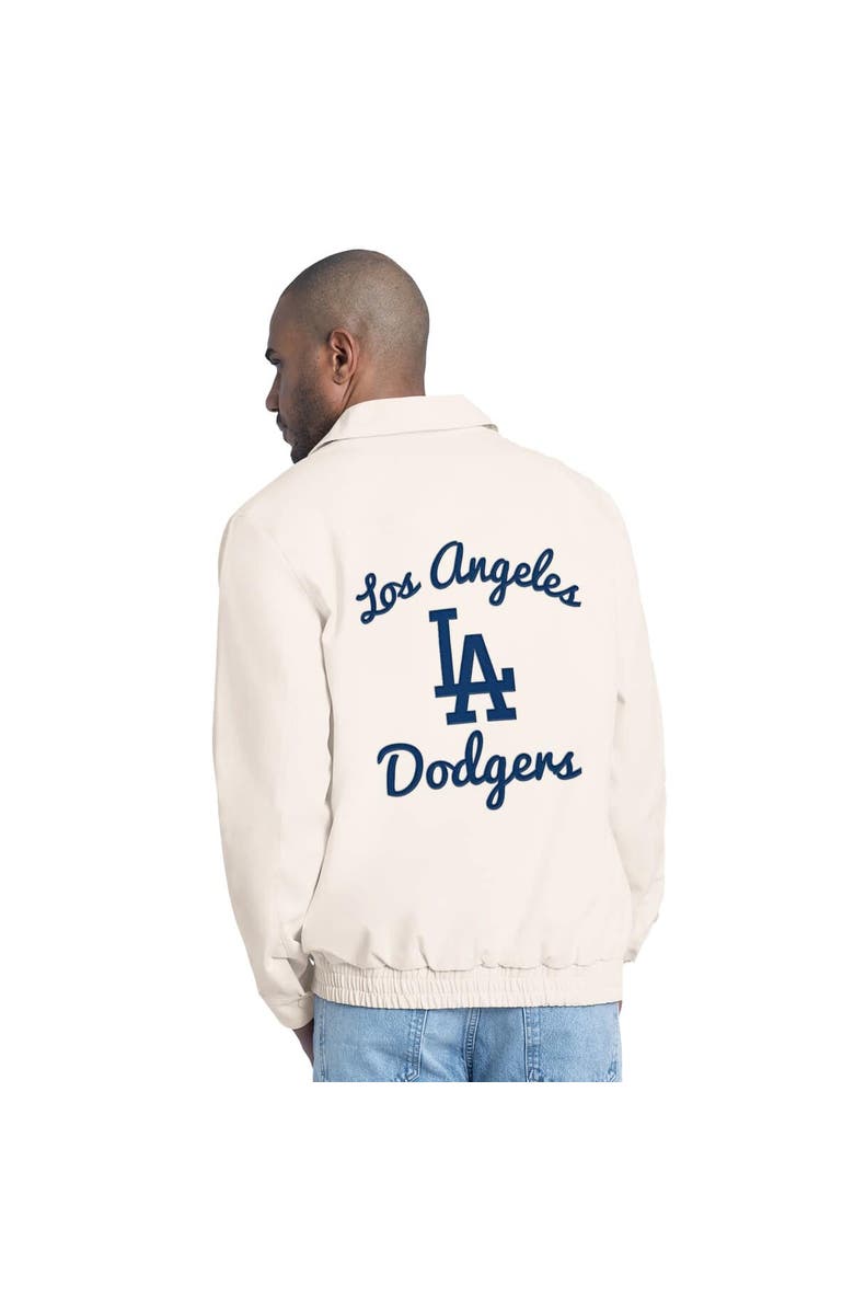 STARTER Men's Starter  White Los Angeles Dodgers Franchise Lightweight Full-Zip Jacket, Alternate, color, White