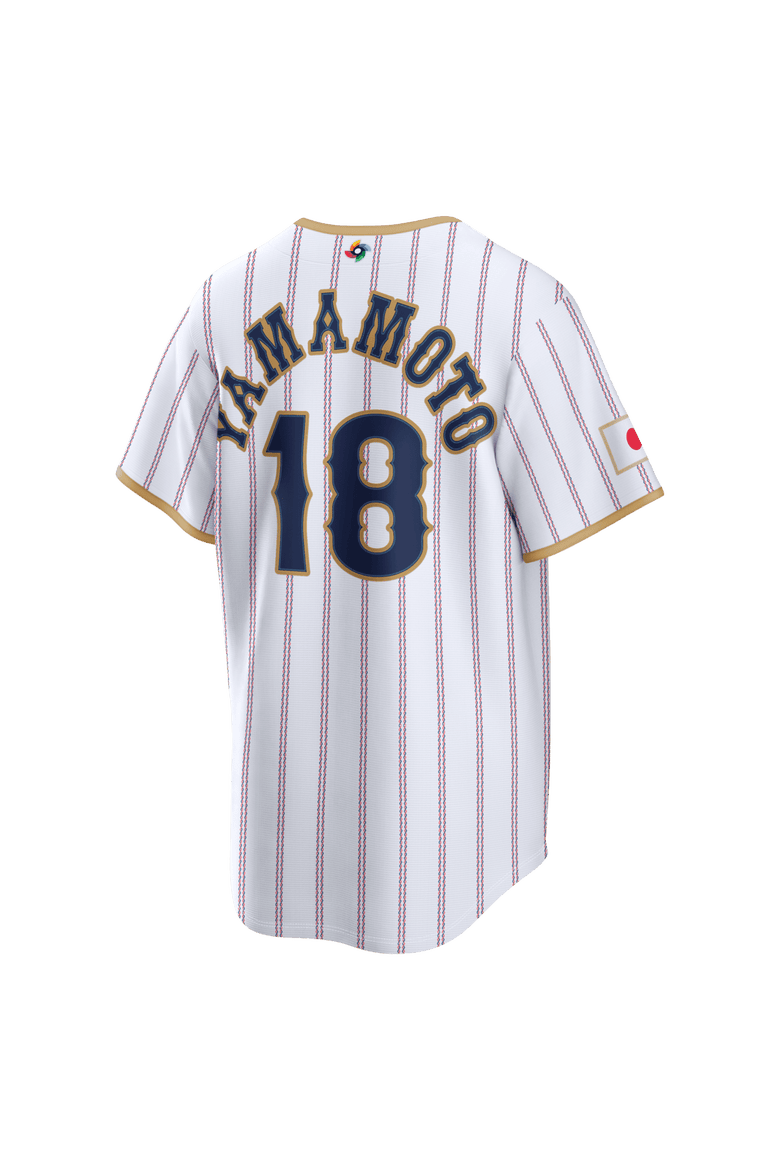 Men's Nike Yoshinobu Yamamoto White Japan Baseball 2026 World Baseball Classic Home Stadium Jersey, Alternate, color, White