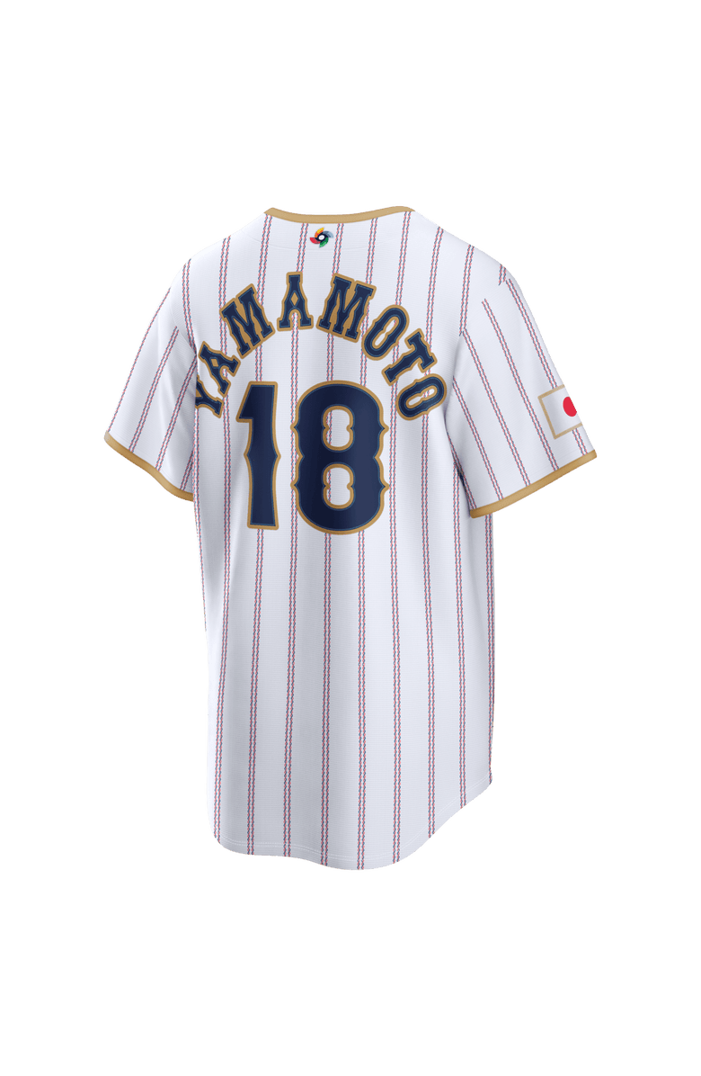 Nike Men's Nike Yoshinobu Yamamoto White Japan Baseball 2026 World Baseball Classic Home Stadium Jersey, Alternate, color, White