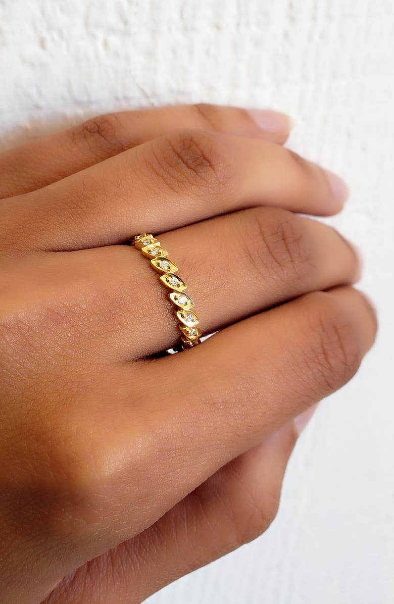 Sethi Couture Feuille Diamond Eternity Band Ring, Alternate, color, 