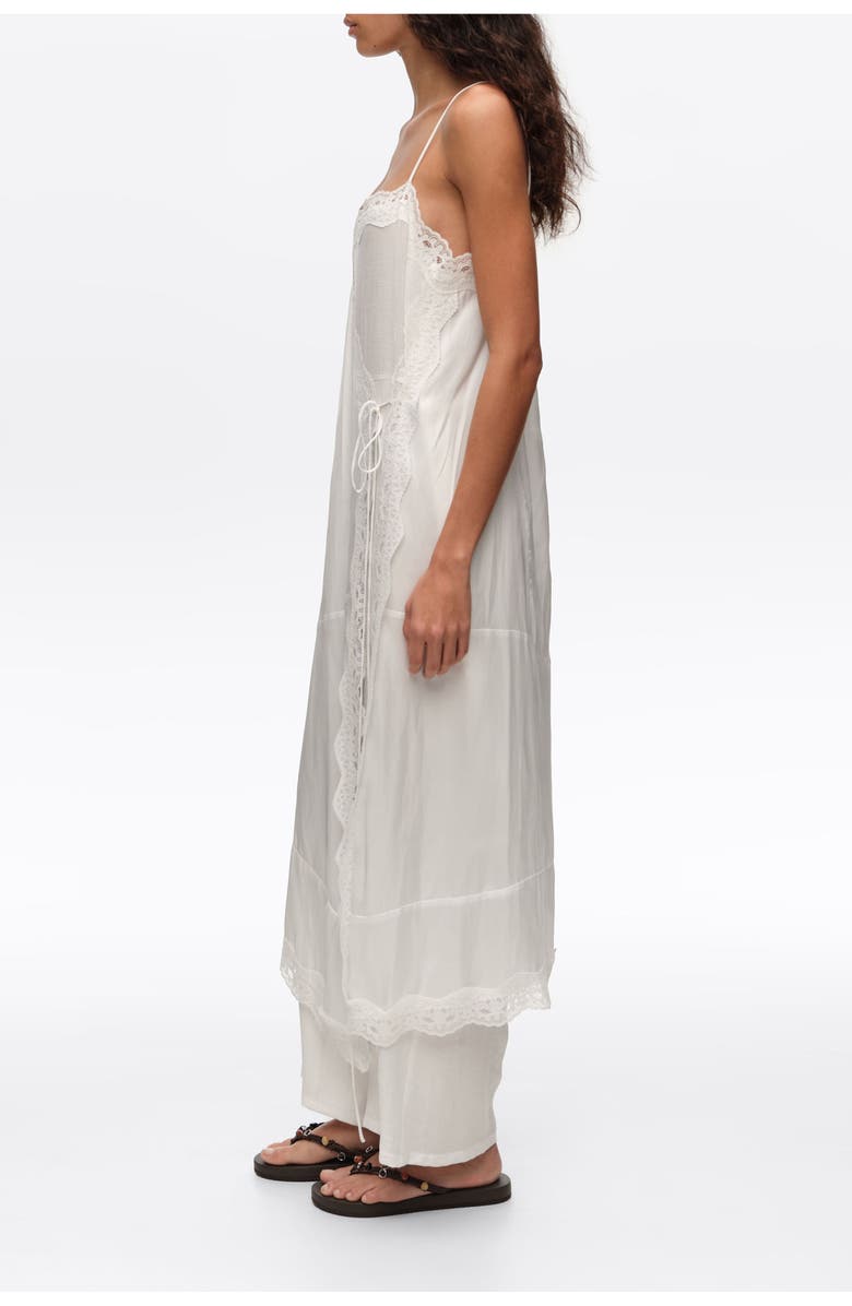 Bimba y Lola Off-White Lace Skirt-Trouser Hybrid, Alternate, color, Off White