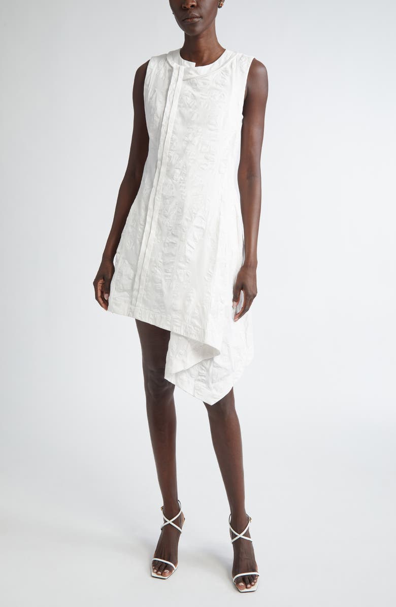 Jason Wu Collection Asymmetric Textured Cotton Minidress, Main, color,