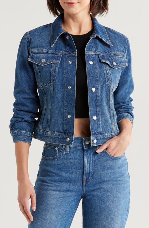 Re/done Baby Trucker Jacket In Faded Rider In Faded Rider
