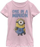 Despicable Me Girl's Despicable Me Cute One in a Minion  Graphic T-Shirt