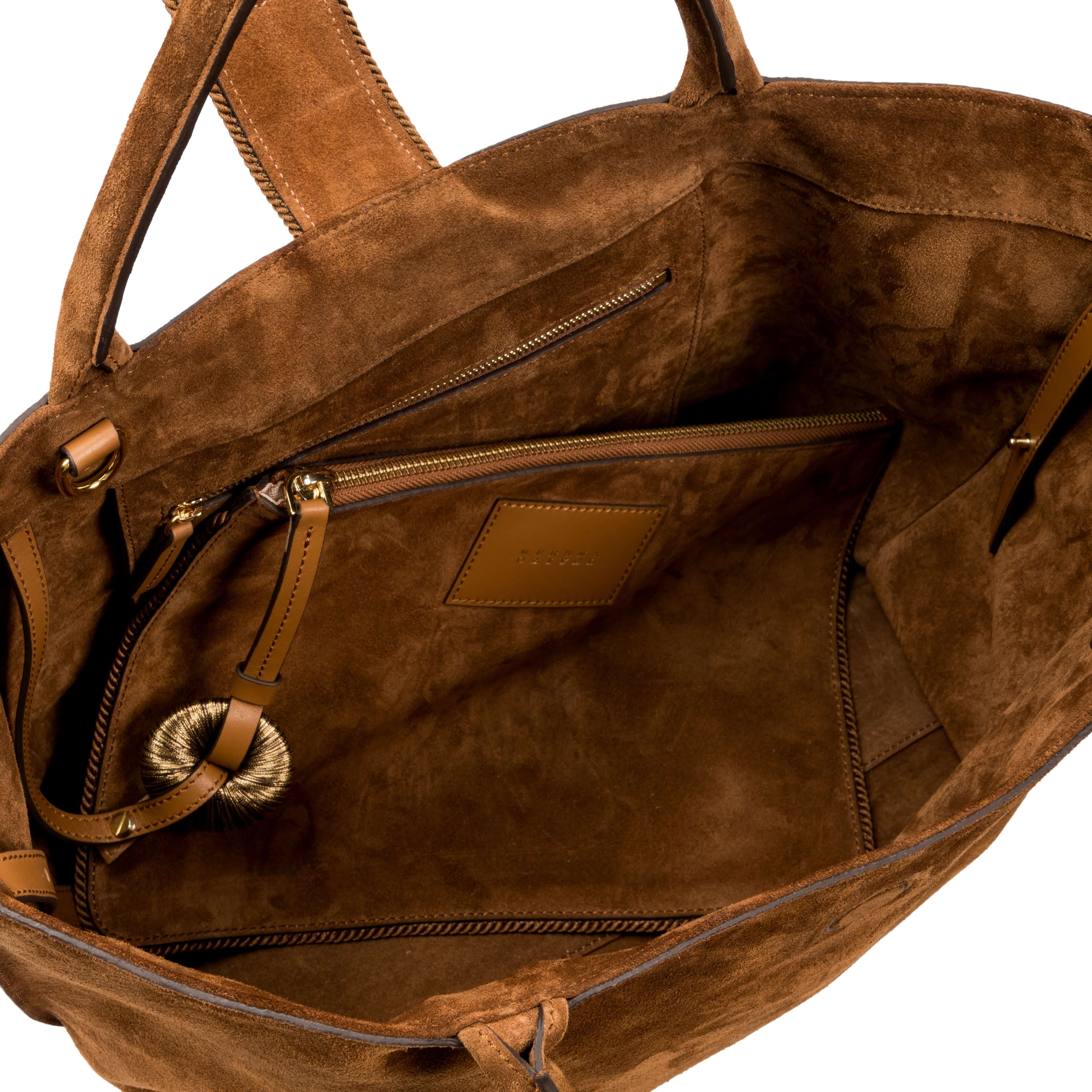 Boho Chic Camello Medium Tote Bag, Alternate, color, Camello