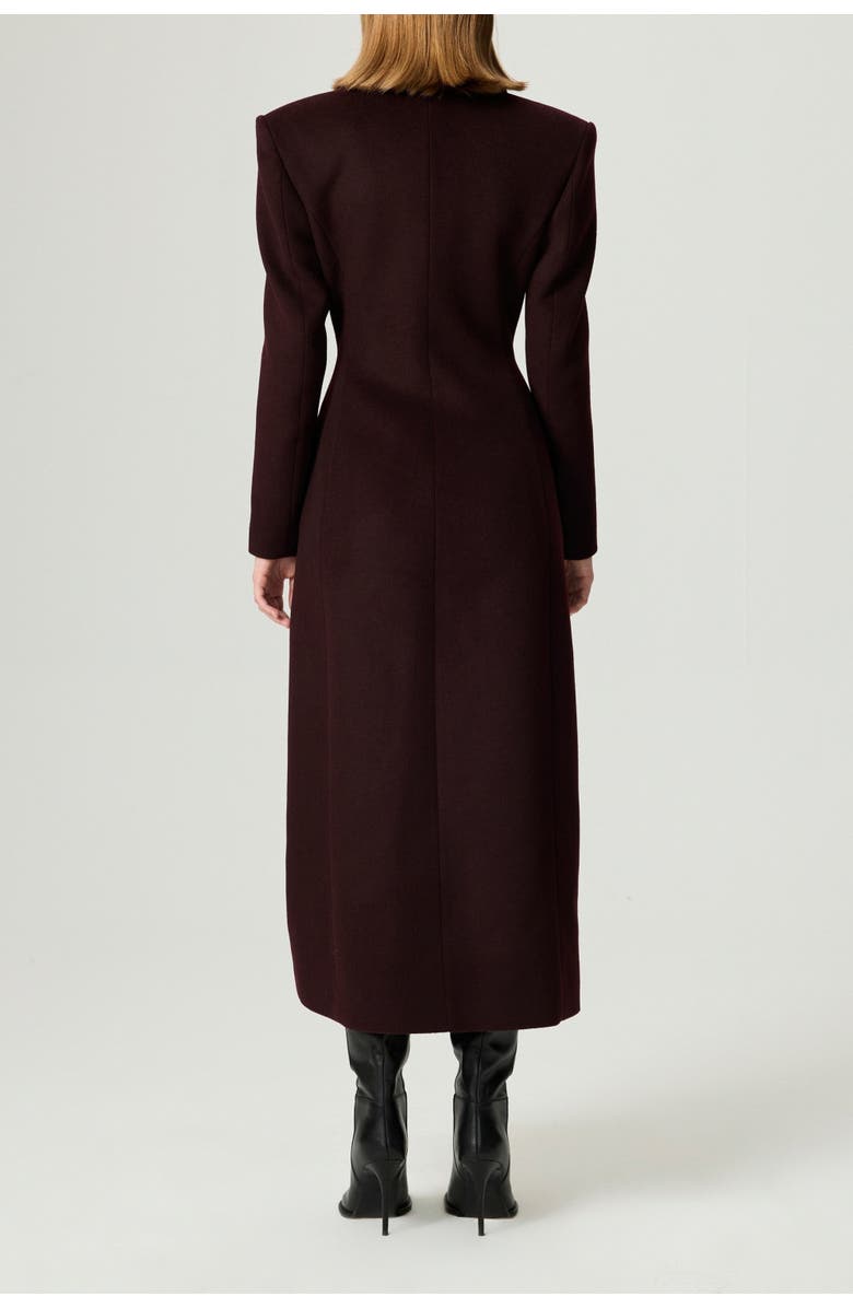Nocturne Tailored Double-Breasted Maxi Coat, Alternate, color,