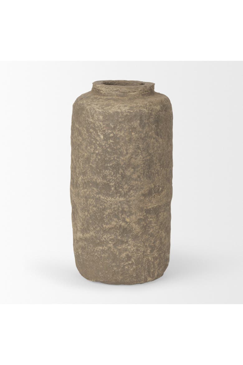 Bala Paper Mache Vase, Alternate, color, Grey
