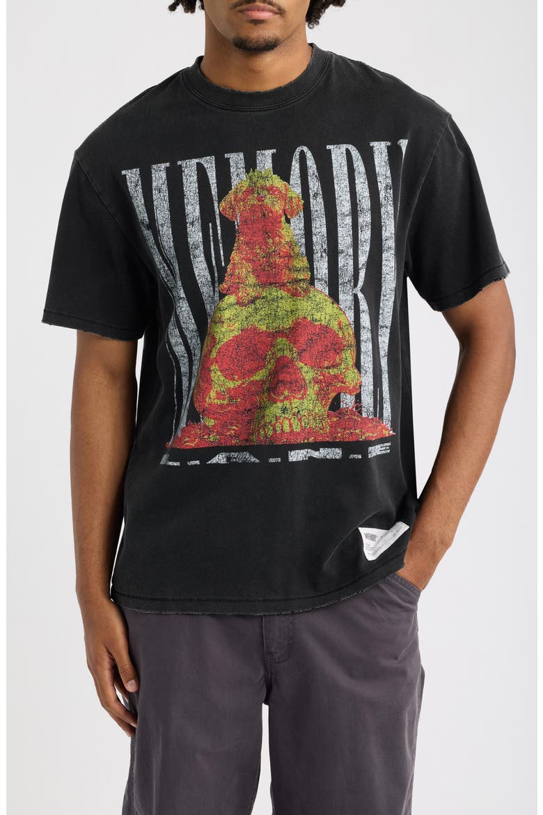 Alpha Oversize Cotton Graphic T-Shirt, Main, color, VINTAGE BLACK