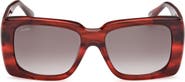 Max Mara Glimpse3 53mm Polarized Square Sunglasses