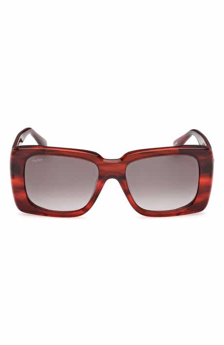 Max Mara Glimpse3 53mm Polarized Square Sunglasses
