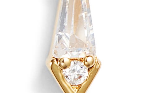 Nordstrom Kite Cubic Zirconia Linear Drop Earrings In Clear- Gold