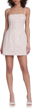 Avec Les Filles Floral Sequin Minidress