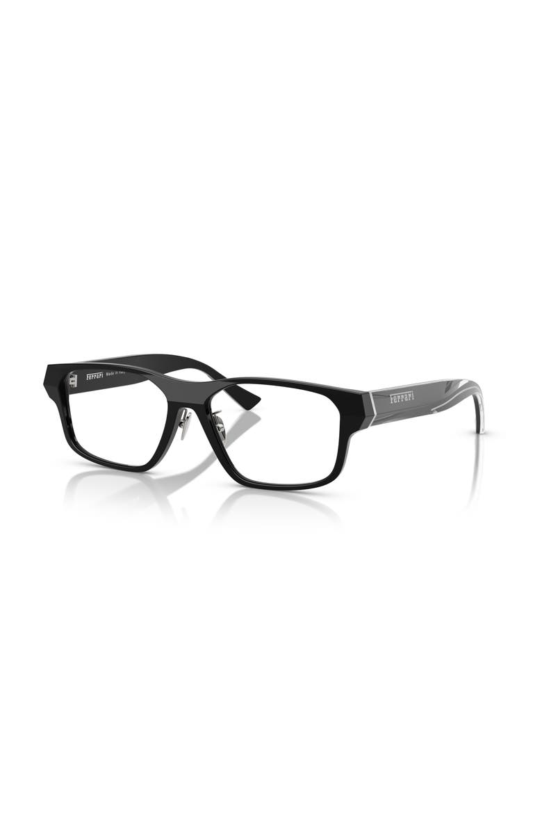 56mm Rectangle optical glasses, Main, color, Black