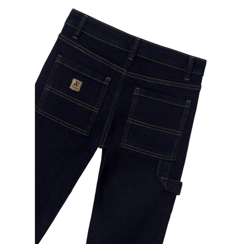 Mayoral Stitched Straight Jeans In Blue