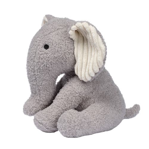 Lambs & Ivy Jungle Adventure Plush Elephant Stuffed Animal Toy In Gray