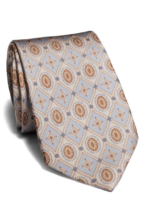 Wagner Geometric Silk Tie