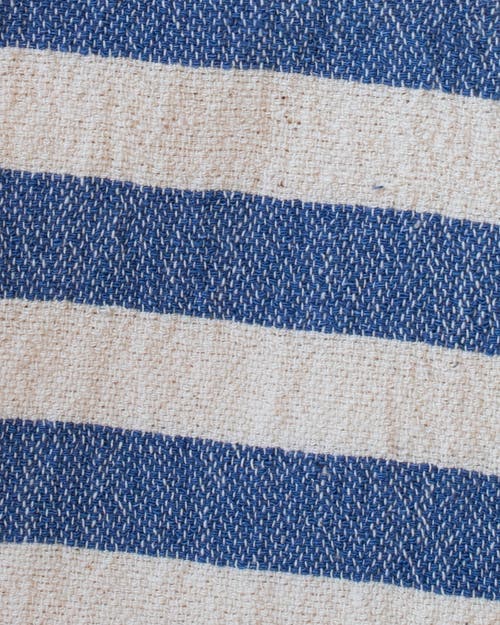Kd Weave Stripe Towel In Blue