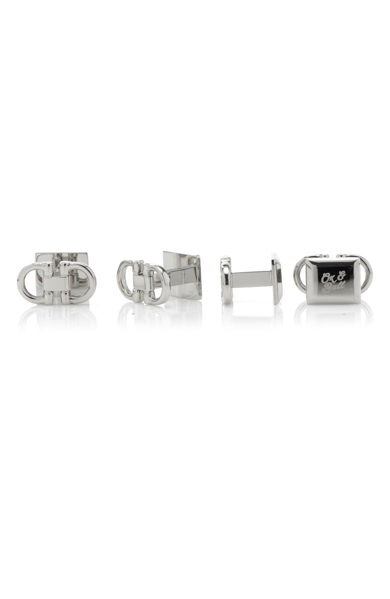 Cufflinks, Inc. Horse Bit Shirt Studs, Main, color, Silver