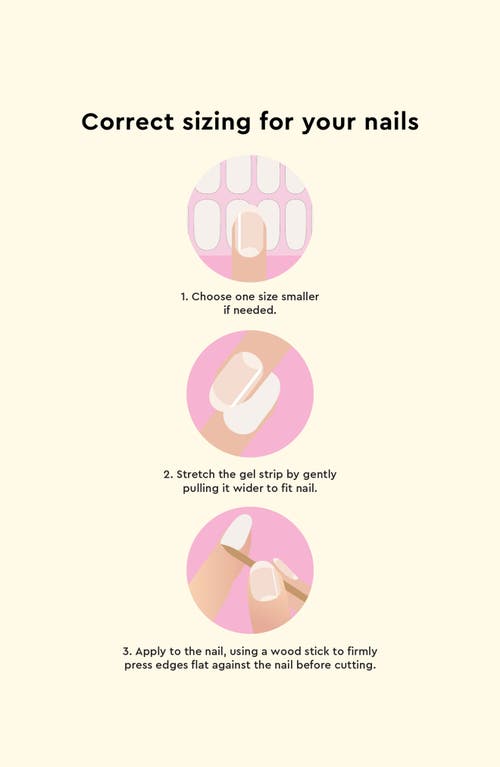 Le Mini Macaron Gel Nail Strips Kit In Frosting