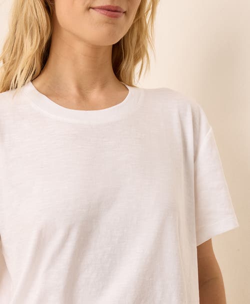 Pact Organic Cotton Featherweight Slub Relaxed Tee In White