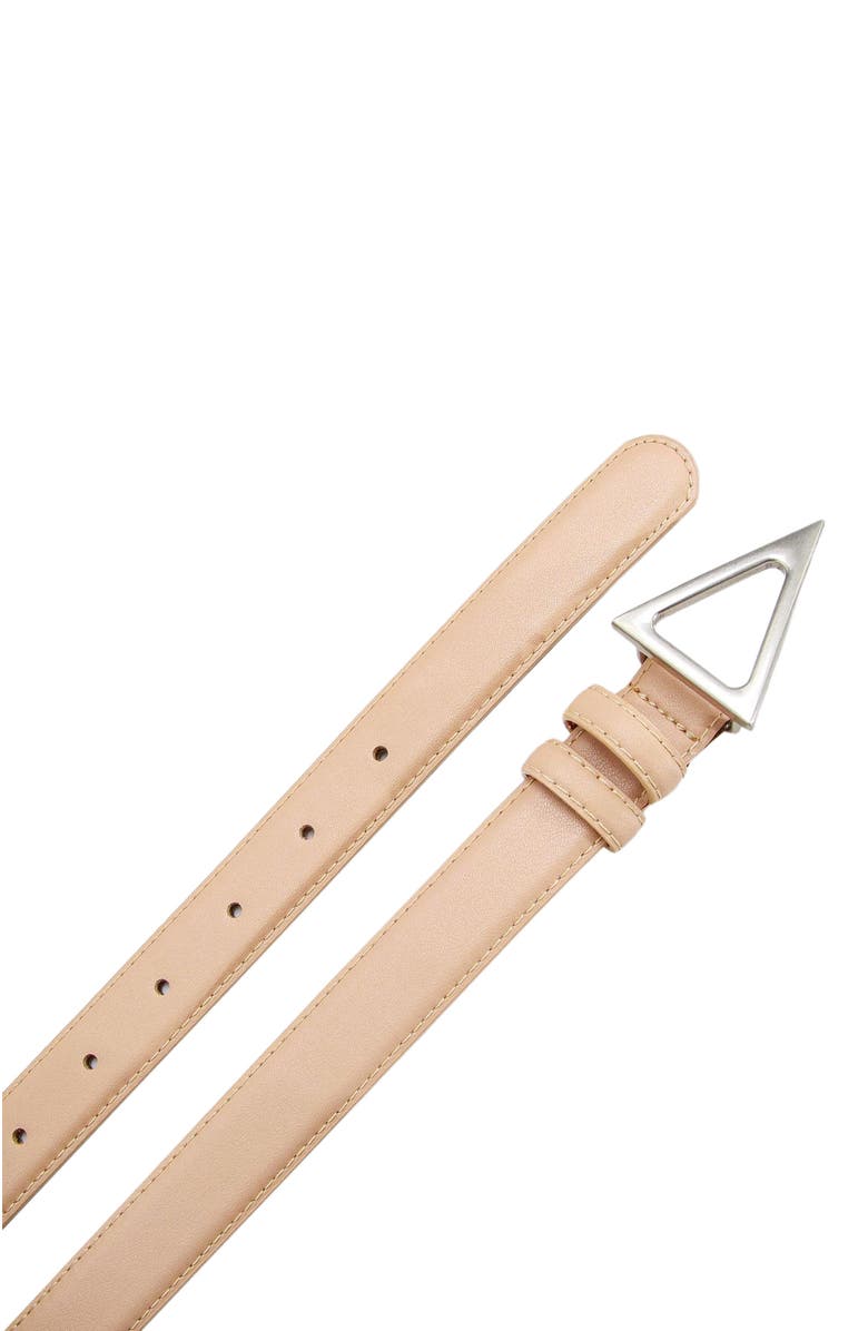 Belle & Bloom Bermuda Triangle Leather Belt, Alternate, color, Latte