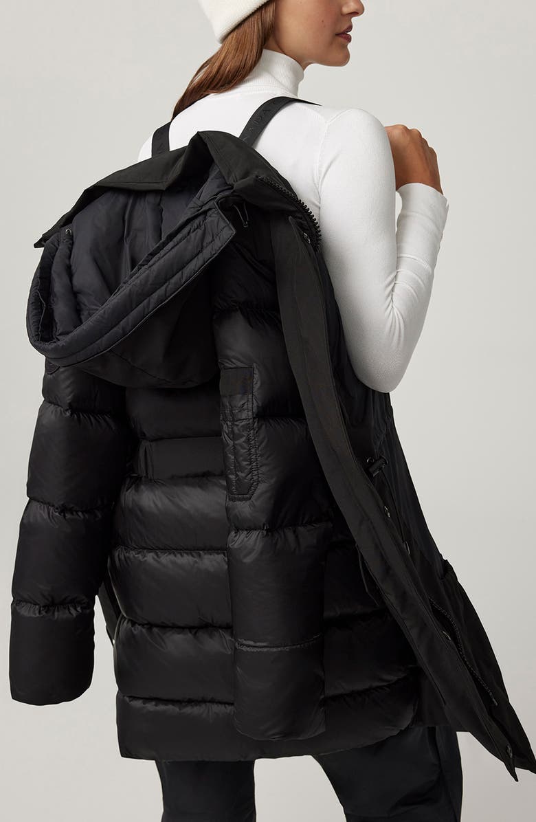 Canada Goose Paradigm Trillium Black Label Mixed Media Water Repellent 750 Fill Power Down Parka, Alternate, color, Black - Noir