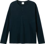 MANGO Linen Blend Henley