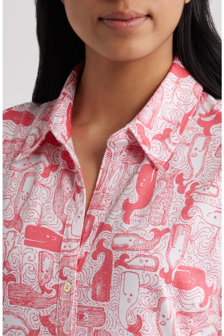 Arley Sleeveless Shirtdress, Alternate, color, PARADISE PUNCH THAR SHE BLOWS