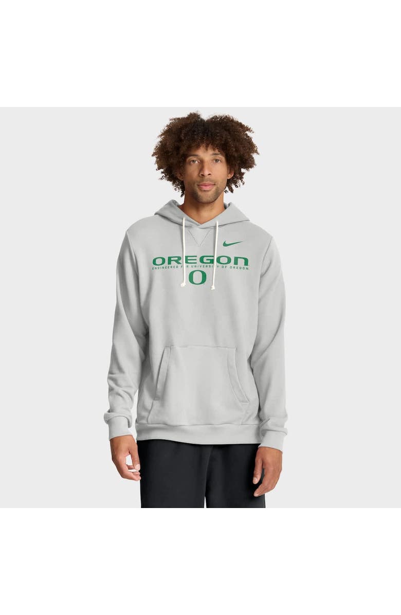 Nike Men's Nike Gray Oregon Ducks 2025 Sideline Standard Issue Dri-FIT Hoodie, Alternate, color, Gray