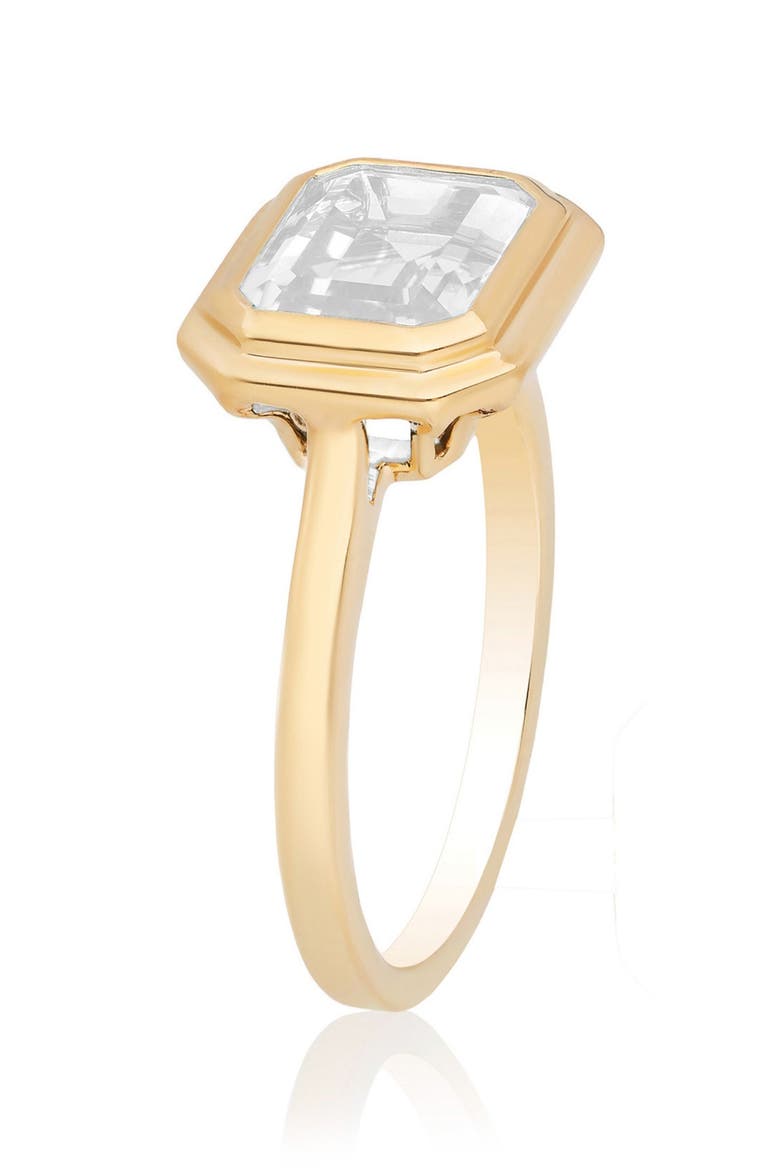 Manhattan Emerald Cut Ring, Alternate, color, MOON QUARTZ