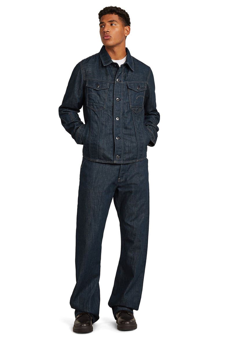 Slim 3D Dart Jacket, Alternate, color, NEO RAW DENIM