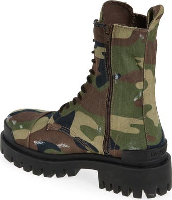 Snow Boots Prada Camouflage Combat Boots Balenciaga Strike
