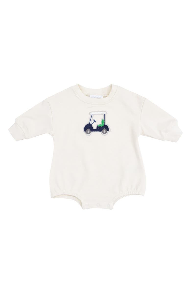 Angel Dear Golf Cart Stretch Organic Cotton Bubble Bodysuit, Main, color, 