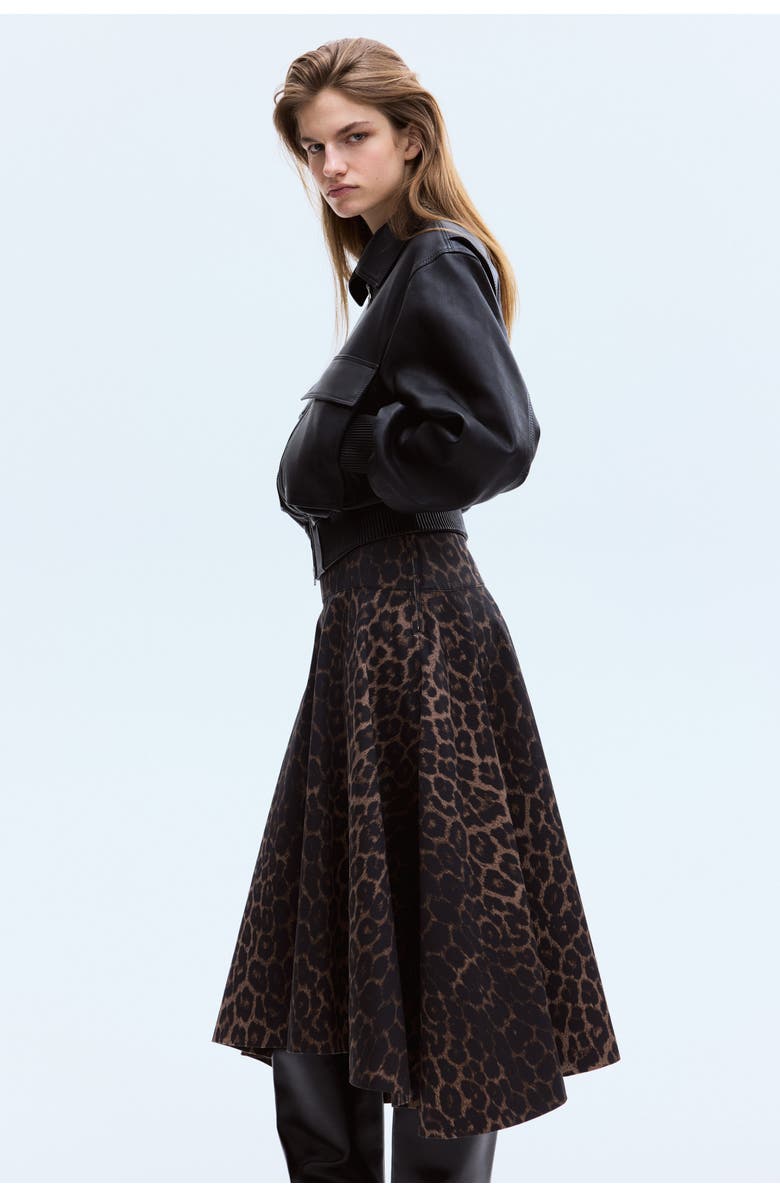 H&M Flared Twill Skirt, Alternate, color, 