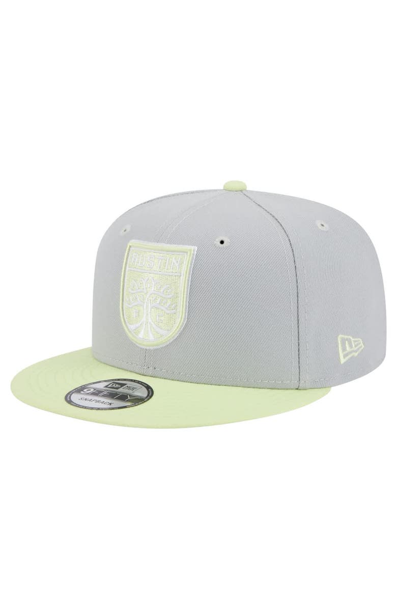 New Era Men's New Era Gray Austin FC Color Pack Two-Tone 9FIFTY Snapback Hat, Main, color, Gray