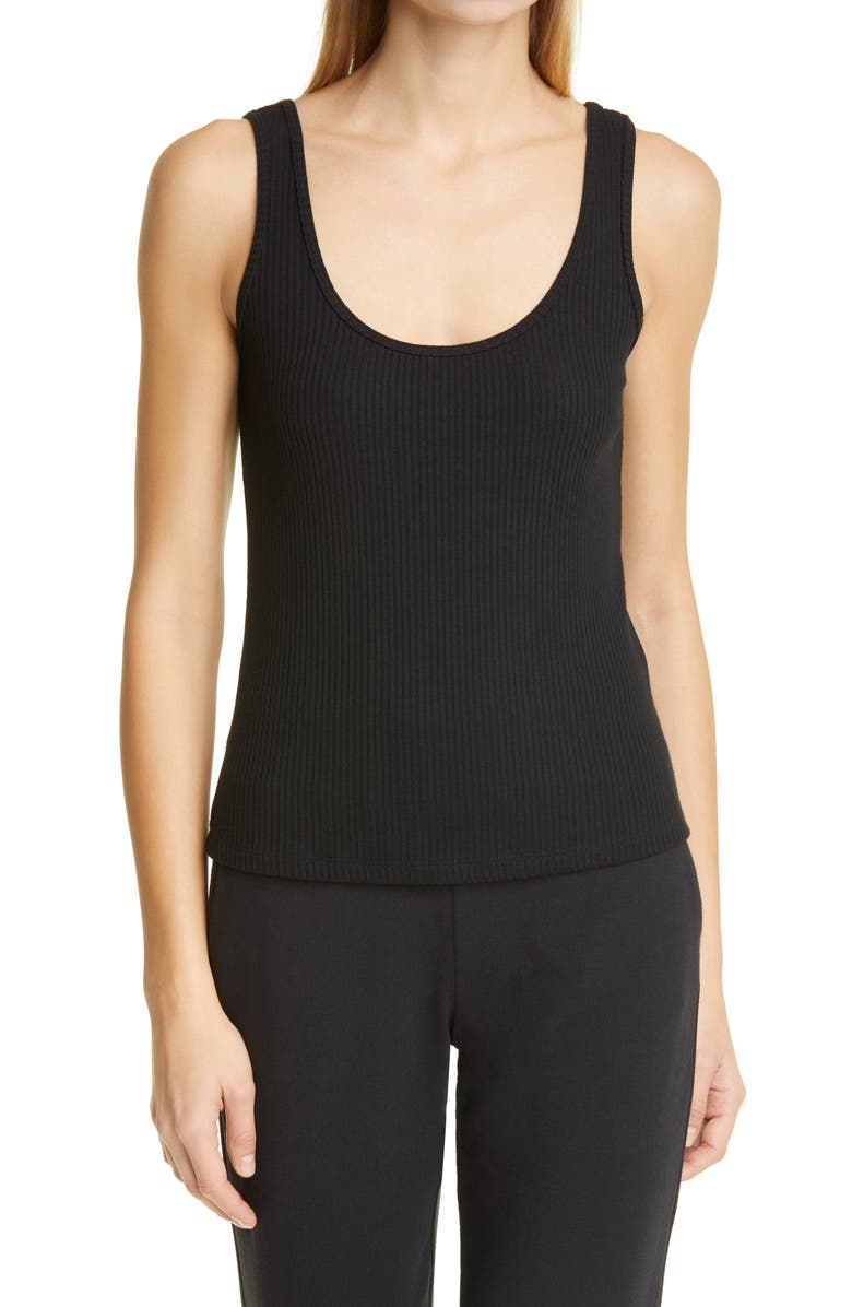 L'AGENCE Iman Rib Tank Top, Main, color,