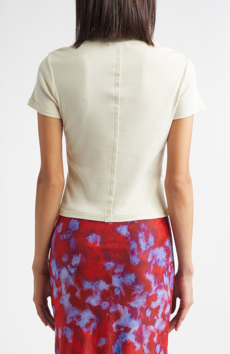 Eckhaus Latta Lapped Appliqué Cotton Baby Tee, Alternate, color, Sunburst