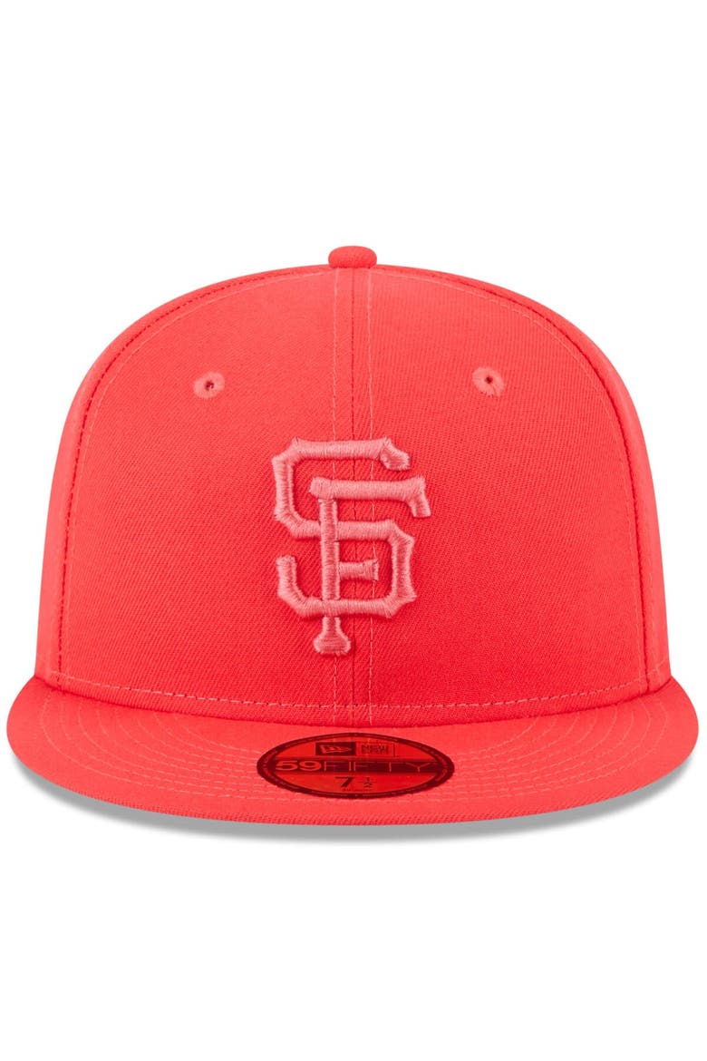 Men's New Era Red San Francisco Giants 2023 Spring Color Basic 59FIFTY Fitted Hat, Alternate, color, Red