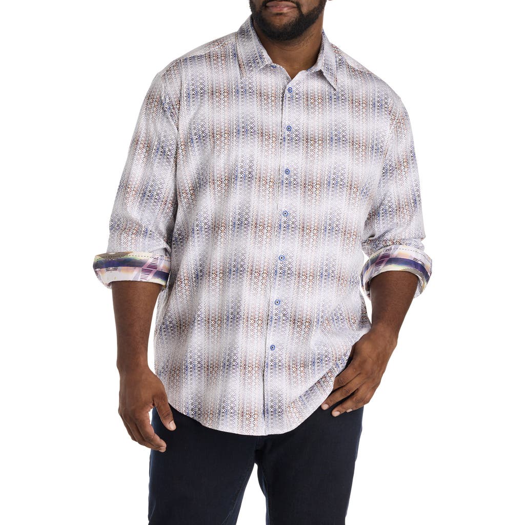 Robert Graham Big & Tall Forsyth Sport Shirt In Purple