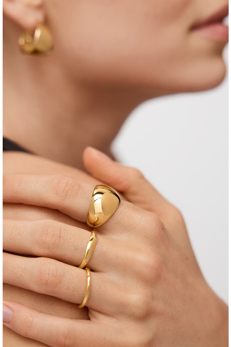 Tapered Ring, Alternate, color, 18CT GOLD VERMEIL
