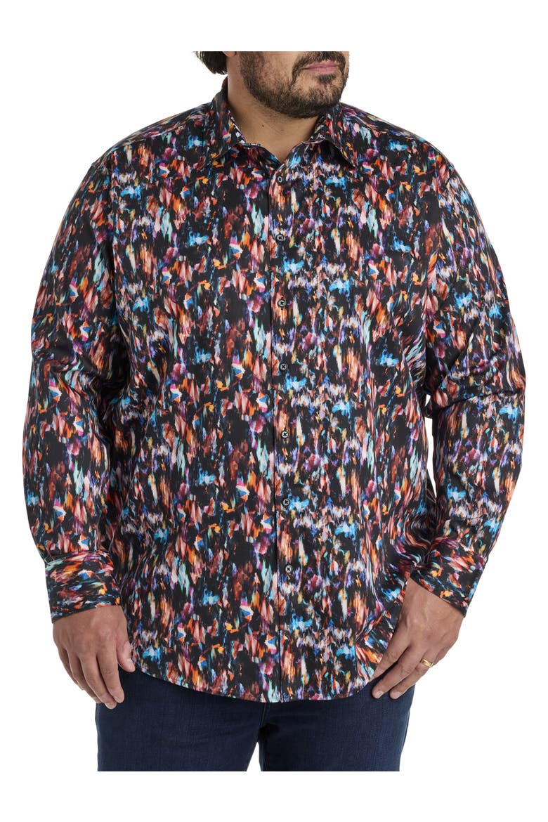 Big & Tall Bratton Sport Shirt, Alternate, color, MULTI