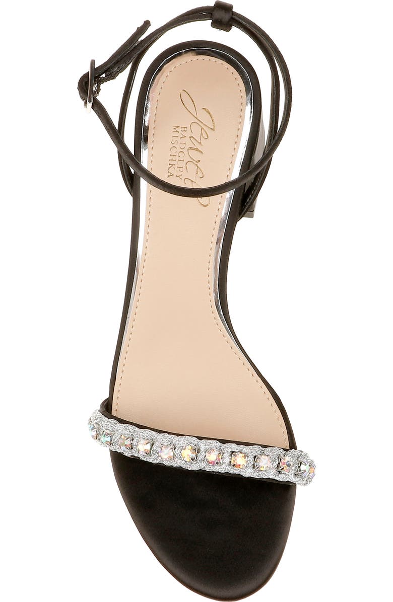 Jewel Badgley Mischka Odonna Embellished Ankle Strap Sandal, Alternate, color,