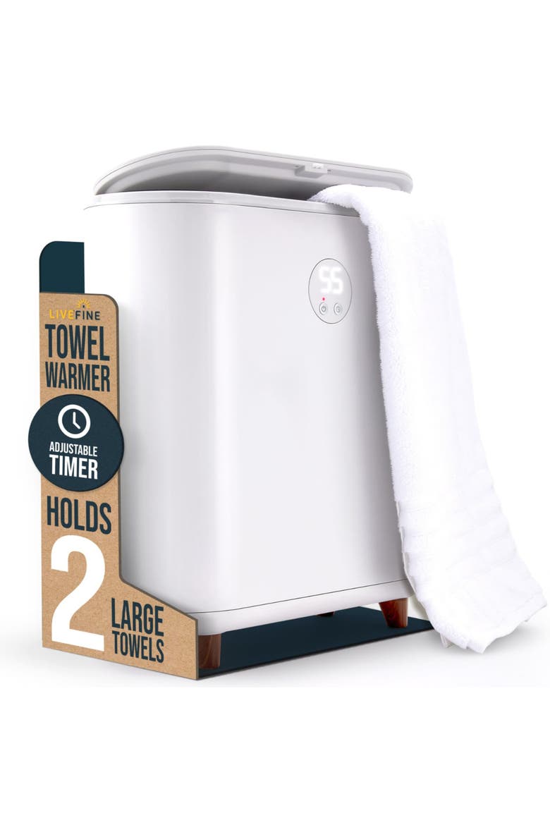 Large Towel Warmer with LED - Grey, Main, color, Grey