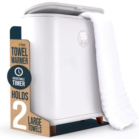 Large Towel Warmer with LED - Grey