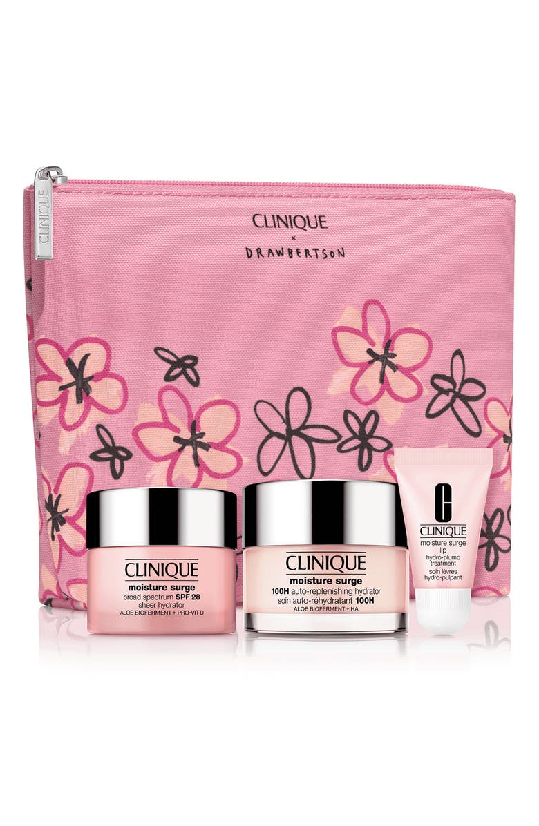 Clinique Glow from AM to PM Hydrating Moisturizer & Lip Gift Set (Limited Edition) $98 Value, Main, color,
