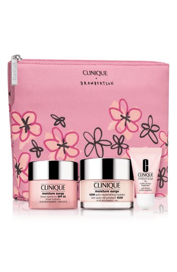 Clinique Glow From Am To Pm Hydrating Moisturizer & Lip Gift Set (limited Edition) $98 Value