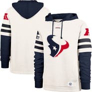 '47 Men's '47  Cream Houston Texans Split Zone Cornerback Duo Lacer Hoodie
